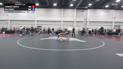 95 lbs Champ. Round 2 - Cadence Grulla, Team Alpha vs Mia Pardo, AAWC All American Wrestling Club