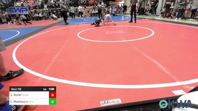 85 lbs Round Of 16 - Jaxon Roller, R.A.W. vs Ezekiel Mashburn, Collinsville Cardinal Youth Wrestling