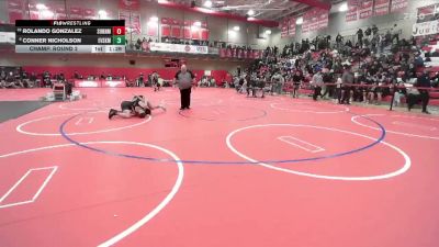 157 lbs Champ. Round 2 - Rolando Gonzalez, Sunnyside vs Conner Nicholson, East Valley (Spokane)