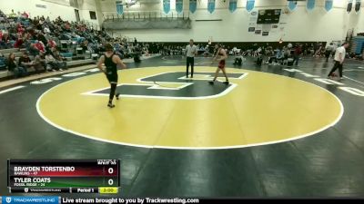 150 lbs Round 5 (10 Team) - Brayden Torstenbo, Rawlins vs Tyler Coats, Fossil Ridge