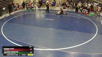 78 lbs Champ. Round 3 - Hudson Proctor, Delta Wrestling Club vs Kwinn Hunt, Shootbox