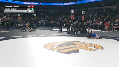 144 lbs Round Of 64 - Nathan Cauwel, Chino (SS) vs Kanoa Brown, Shasta Charter Academy (NS)
