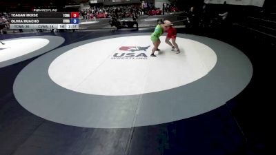 207 lbs Teagan Moise, TCWA - Tri-Counties Wrestling Association vs Olivia Ruacho, CVWA - Central Valley Wrestling Association