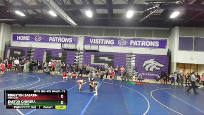 75 lbs Cons. Semi - Easton Cabrera, Roy Wrestling Club vs Kingston Sabatin, Westlake