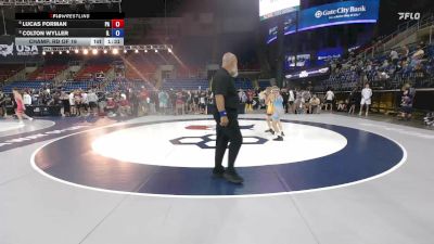 106 lbs Champ. Rd Of 16 - Lucas Forman, PA vs Colton Wyller, IL