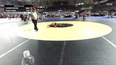 Boys 1A 150 lbs Quarterfinal - Wade Tynan, Zillah vs Landon Fulton, Castle Rock