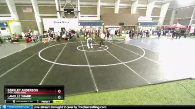 87-93 lbs Semifinal - Lanelle Sharp, Uintah Girls Wrestling vs Berkley Anderson, Small Town Grims