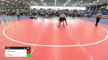 220 lbs Round Of 16 - Kaydon Williams, UT vs Jose Flores, NC