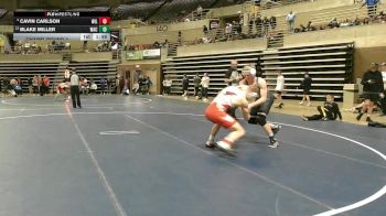 160 Championship Bracket Champ. Round 3 - Blake Miller, Waconia vs Cavin Carlson, Willmar