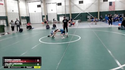 65 lbs Placement Matches (8 Team) - Callen Lindamen, JR Titans vs Rowen Cannon, Black Fox Wrestling Team 2