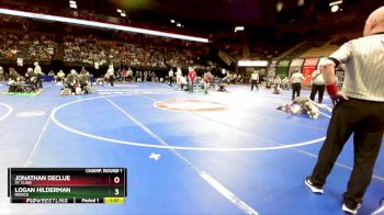 120 Class 2 lbs Champ. Round 1 - Jonathan Declue, St. Clair vs Logan Hilderman, Mexico