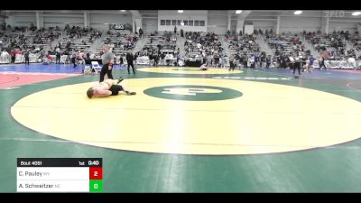 138 lbs Consi Of 128 #2 - Carter Pauley, WV vs Alex Schweitzer, NC