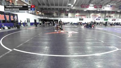 124 lbs Cons. Semi - Kamilah Brooks, Lindsey Wilson vs Isabella Gonzales, Iowa