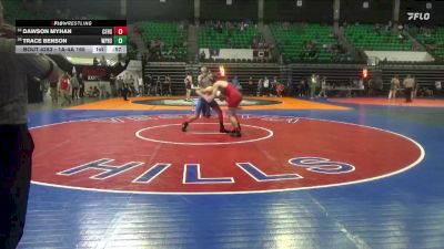 1A-4A 165 Cons. Round 3 - Dawson Myhan, Central Florence High School vs Trace Benson, White Plains