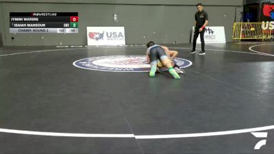 Intermediate Boys - 93 lbs Champ. Round 2 - Isaiah Mansour, Granite Wrestling Club vs Jymini Waters