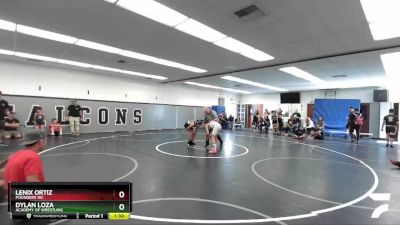 97 lbs Semifinal - Lenix Ortiz, Pounders WC vs Dylan Loza, Academy Of Wrestling