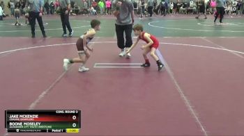 40 lbs Cons. Round 3 - Jake McKenzie, Coaling Grapplers vs Boone Moseley, Alexander City Youth Wrestling