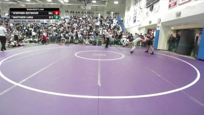 Boys 150 lbs Semifinal - Stephen Seymour, Hollister Boys vs Matthew Luna, Saint Francis Boys