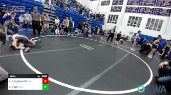 49 lbs Semifinal - Easton Klinglesmith, Perry Wrestling Academy vs Cason Inger, Bull Trained