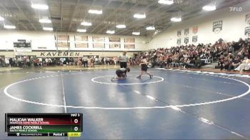 115 lbs Champ. Round 1 - James Cockrell, South Middle School vs Malicah Walker, Mountain Home Middle School