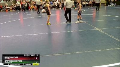 65 lbs Semifinal - Karter Schippers, Moyer Elite vs Brock Becker, DC Elite