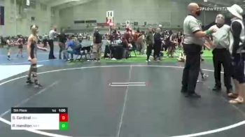 88 lbs 5th Place - Gus Cardinal, Valiant vs Parker Hamilton, Inwtc