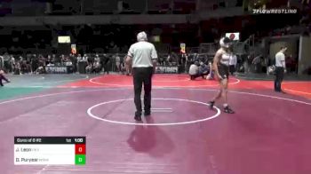 132 lbs Consi Of 8 #2 - Julian Leon, CA Grapplers vs Damon Puryear, Mohave WC