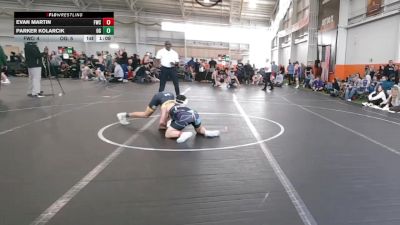 113 lbs Round 4 (8 Team) - Evan Martin, Freakztyle Wrecking Crew vs Parker Kolarcik, Ohio Gold