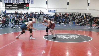 157 lbs Round Of 16 - Anthony Caisse, East Lyme/Norwich Tech vs Erik Blumenfeld, Simsbury