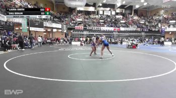 145 lbs Cons. Round 2 - Laura Smith, Oakley HS vs Dali Braun, Norton Community HS