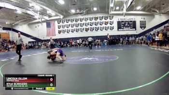 120 lbs Champ. Round 1 - Lincoln Ollom, Fremont Ross vs Kyle Scavuzzo, Medina Highland (B), OH