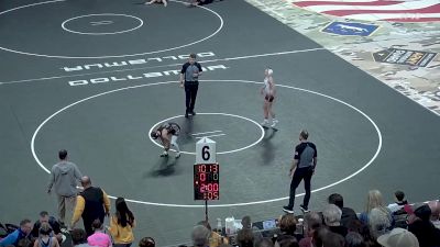 105 lbs Champ. Round 1 - Harper Gibson, Tri-Valley vs Morah Swartzendruber, Miller/Highmore-Harrold