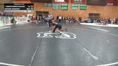 125 lbs Champ. Round 1 - Michael Manzano, Moorpark College vs Quentin Barros-Santiago, Rio Hondo College