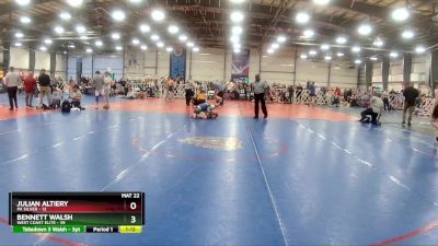 100 lbs Rd# 5- 3:45pm Friday Final Pool - Bennett Walsh, West Coast Elite vs Julian Altiery, PA Silver