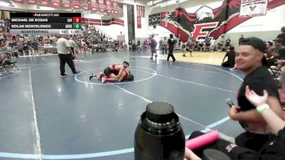 126 lbs Quarterfinal - Michael De Rosas, Savanna vs Nolan Montelongo, Braveheart WC