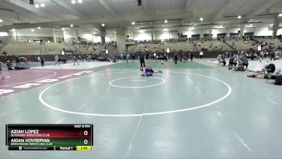 95 lbs Cons. Round 4 - Aidan Hovsepian, Brentwood Wrestling Club vs Aziah Lopez, Blackman Wrestling Club