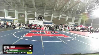 105 lbs Cons. Round 5 - Gracie Meeds, Bear River vs Tyler Rodriguez, Wasatch