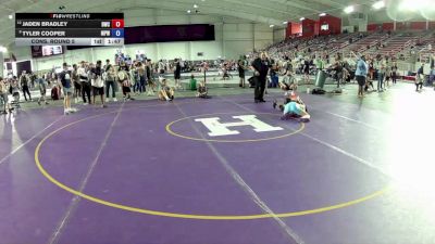 113 lbs Cons. Round 5 - Jaden Bradley, DeKalb Wrestling Club vs Tyler Cooper, Michigan Premier WC