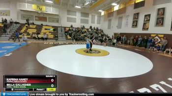 126-132 lbs Round 3 - Kaprina Haney, Powell Middle School vs Bella Gallagher, Lovell Middle School