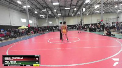 138 lbs Quarterfinal - Paul Perez, Barstow Wrestling Club vs Aaron Contreras, POUNDERS WC