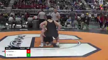 4A-195 lbs 3rd Place Match - Dillon Glick, Thunder Basin High School vs Aiden Selcher, Sheridan