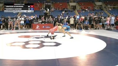 100 lbs Champ. Rd Of 32 - Grayson Schroeder, Minnesota vs Maverick Sanchez, California