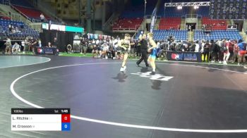 106 lbs Cons 16 #1 - Liam Ritchie, Louisiana vs Mac Crosson, Iowa