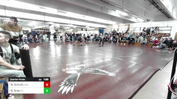 144 lbs Quarterfinal - Noah Schultz, Monmouth Richmond Winthrop vs Dillon Gray, Mt. Blue