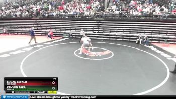 175 lbs Cons. Semi - Kenyon Paea, Hunter vs Logan Cefalo, Box Elder