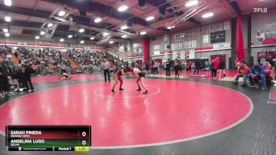 110 lbs Quarterfinal - Sarah Pineda, Orange Vista vs Angelina Lugo, Selma