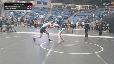 110 lbs Cons. Round 4 - Aspen Sharpe, Colby Community College vs Dalani Hornbuckle, Carl Albert