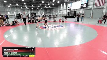 98 lbs Champ. Round 1 - Tommy Baxter, Punisher Wrestling Company vs Enzo Nanamkin, Toppenish USA WC