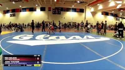 86 lbs Round 2 - Rex Nelson, Gold Medal Grappling vs John Thacker, Shenandoah Valley Wrestling Cl