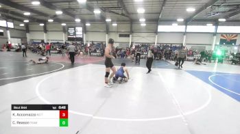156 lbs 3rd Place - Keegan Accomazzo, No Team vs Cole Reason, Team Honey Badgers